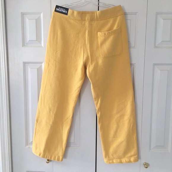 Abercrombie & Fitch Men's Sweatpants Yellow 92 NWT - Picture 2 of 3